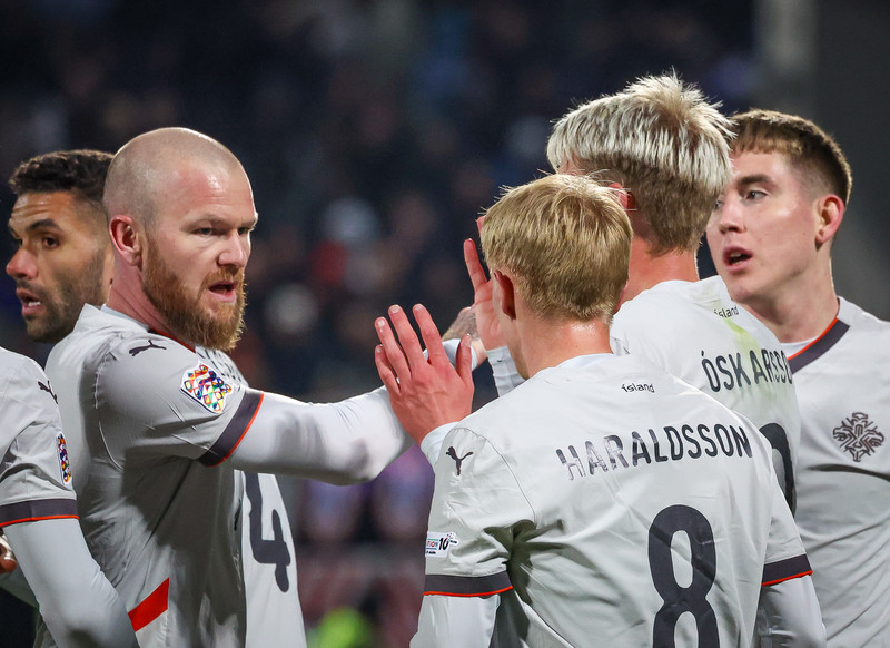 Myndaveisla frá tapinu gegn Kósovó á fimmtudaginn