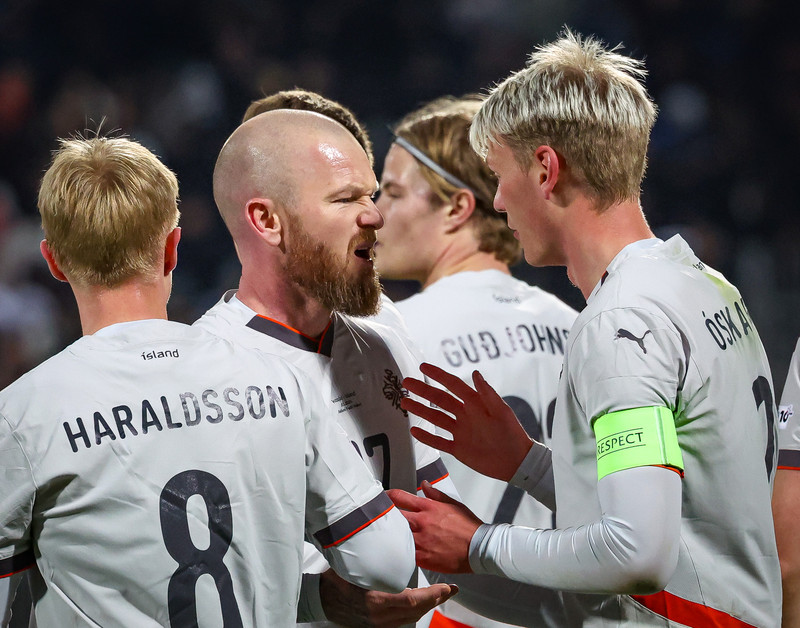 Myndaveisla frá tapinu gegn Kósovó á fimmtudaginn