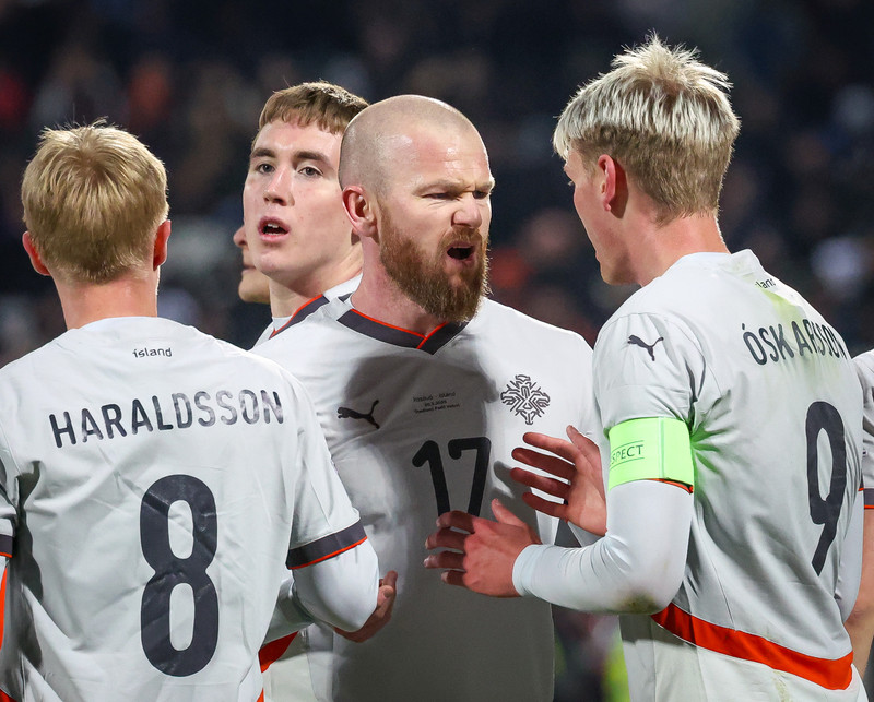 Myndaveisla frá tapinu gegn Kósovó á fimmtudaginn