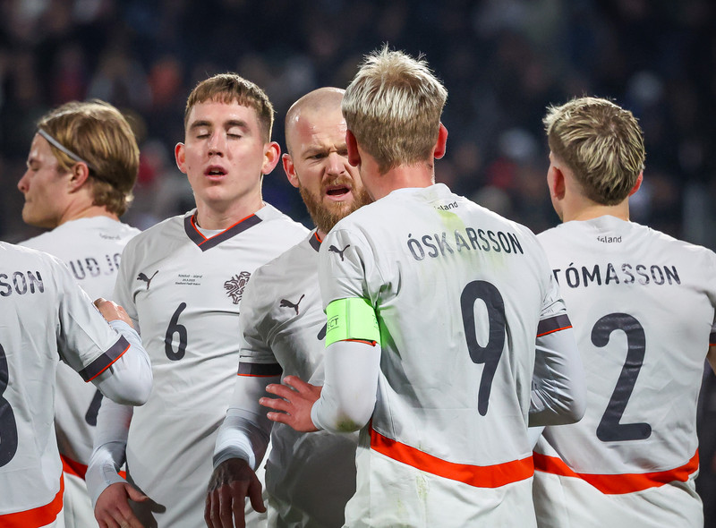 Myndaveisla frá tapinu gegn Kósovó á fimmtudaginn