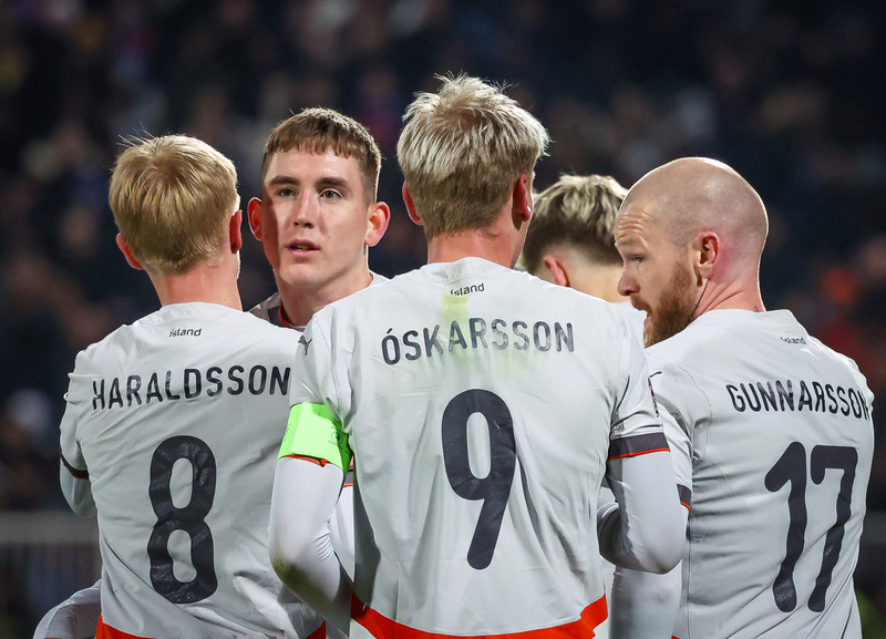 Myndaveisla frá tapinu gegn Kósovó á fimmtudaginn