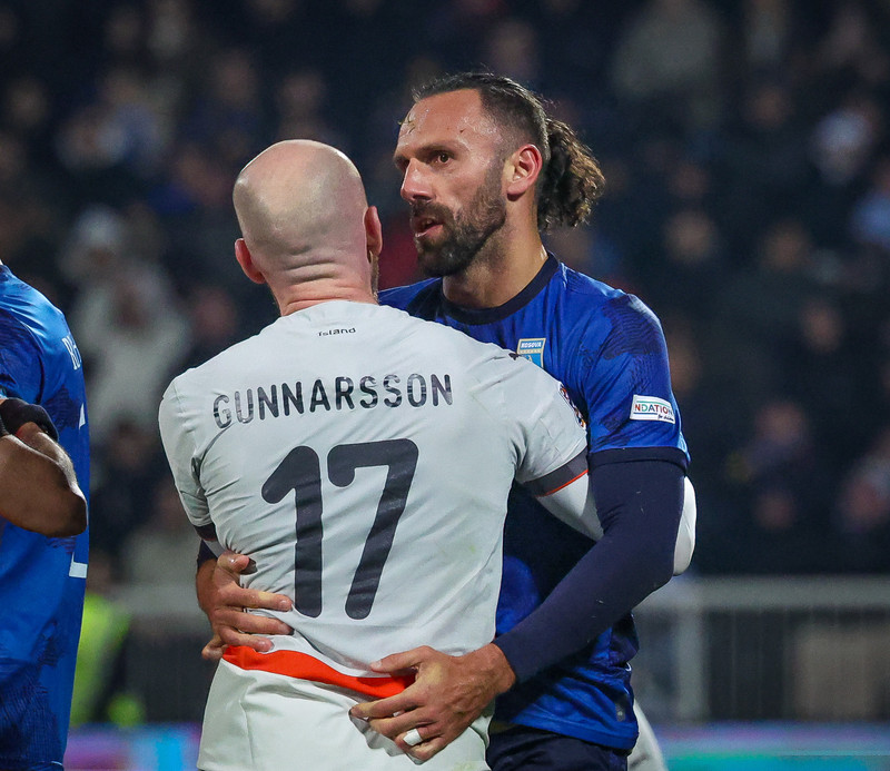 Myndaveisla frá tapinu gegn Kósovó á fimmtudaginn