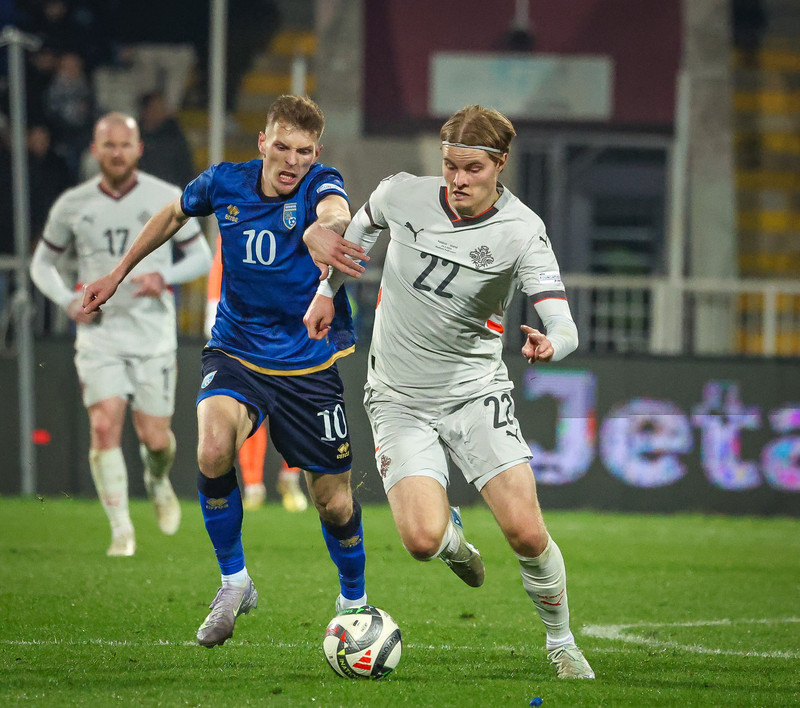 Myndaveisla frá tapinu gegn Kósovó á fimmtudaginn