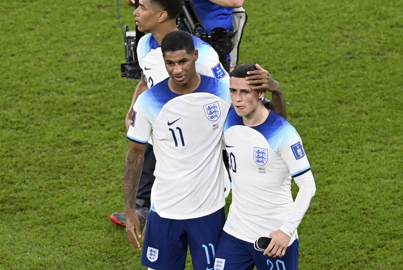 Marcus Rashford og Phil Foden
