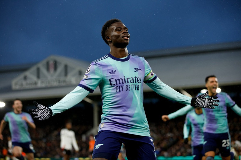 Bukayo Saka er einn besti kantmaður deildarinnar.