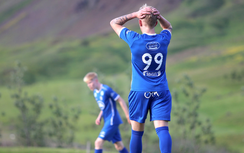 Myndin er ekki úr leiknum í gær en ætla má að viðbrögð leikmanna Hamars hafi verið eitthvað í líkingu við þessi.