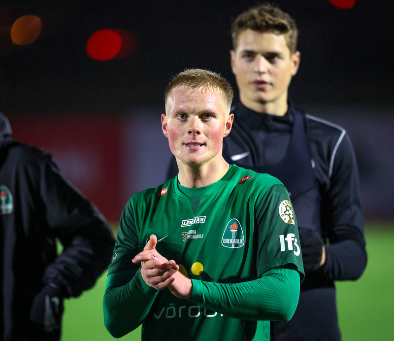 Arnór Gauti kom vel inn í lið Blika í seinni hálfleik.