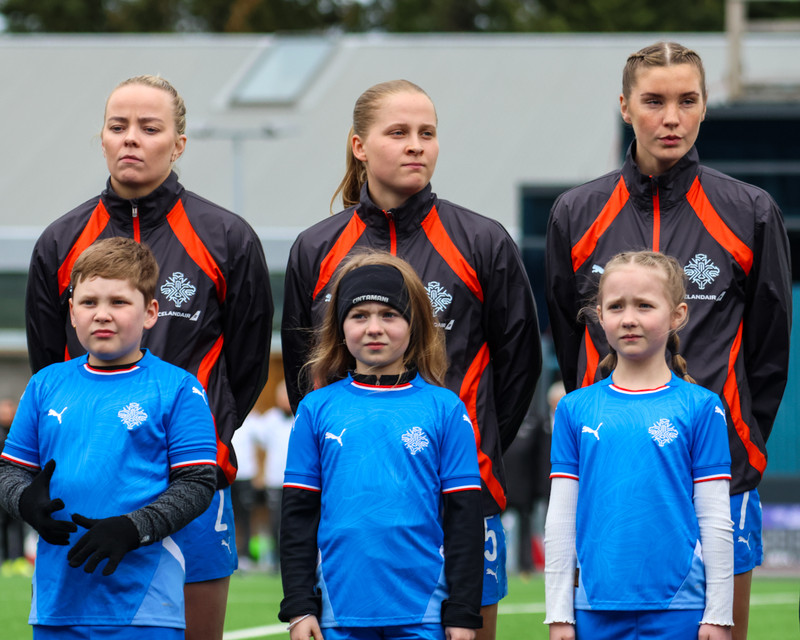 Myndaveisla: Stelpurnar okkar gerðu jafntefli í tíðindamiklum leik