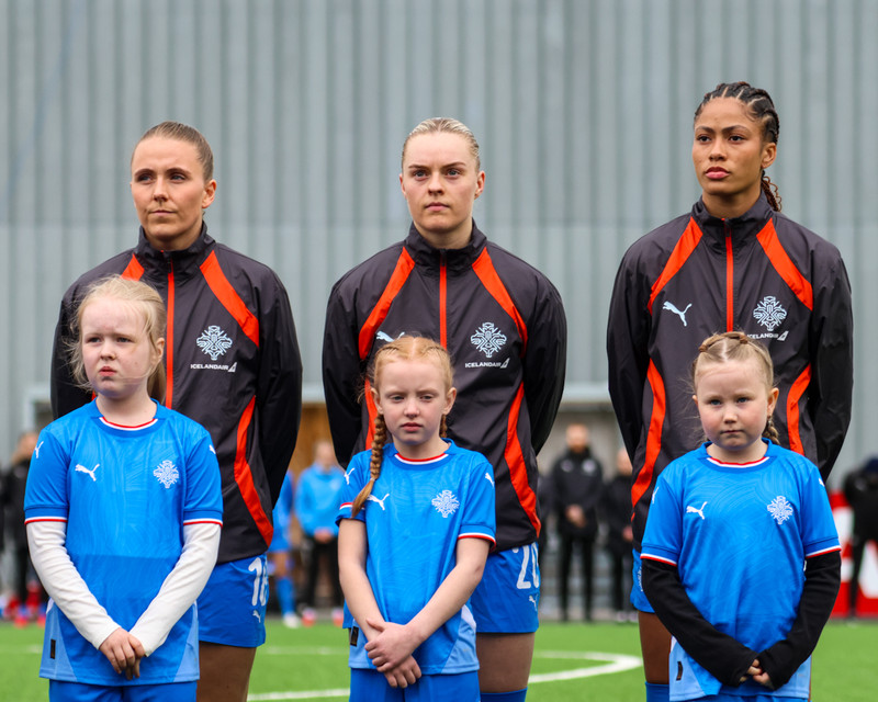 Myndaveisla: Stelpurnar okkar gerðu jafntefli í tíðindamiklum leik
