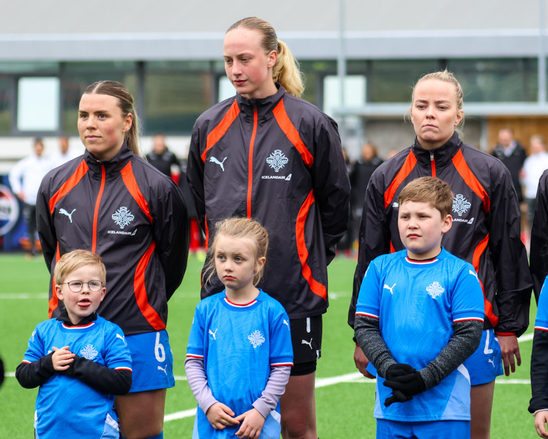 Myndaveisla: Stelpurnar okkar gerðu jafntefli í tíðindamiklum leik