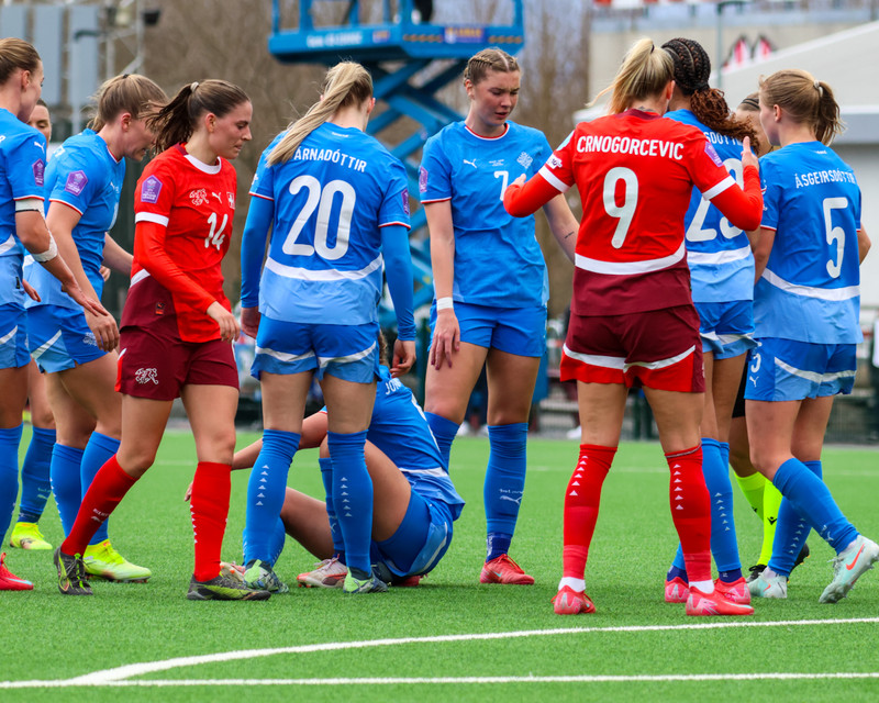 Myndaveisla: Stelpurnar okkar gerðu jafntefli í tíðindamiklum leik