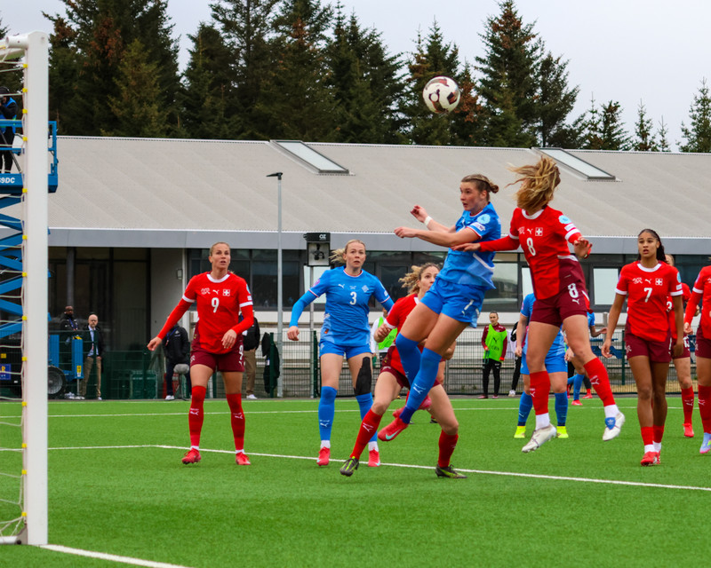 Myndaveisla: Stelpurnar okkar gerðu jafntefli í tíðindamiklum leik