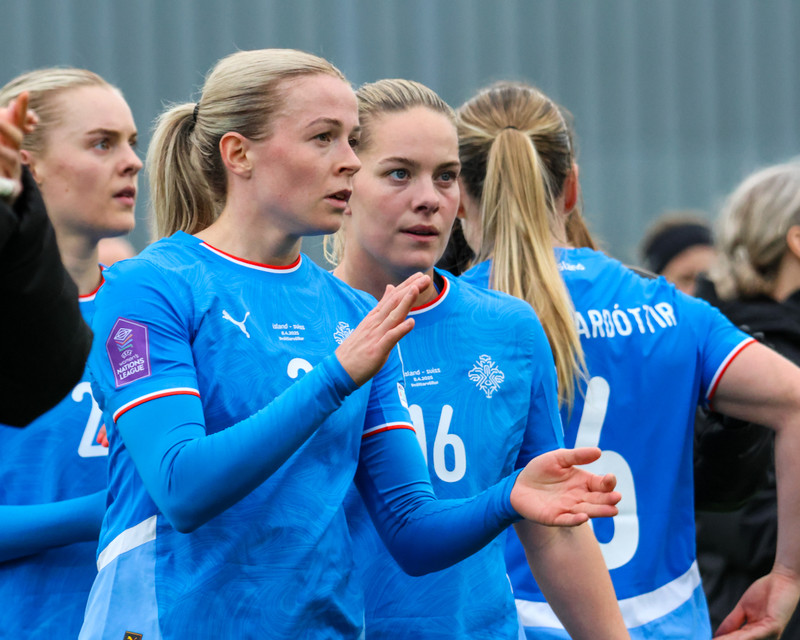 Myndaveisla: Stelpurnar okkar gerðu jafntefli í tíðindamiklum leik