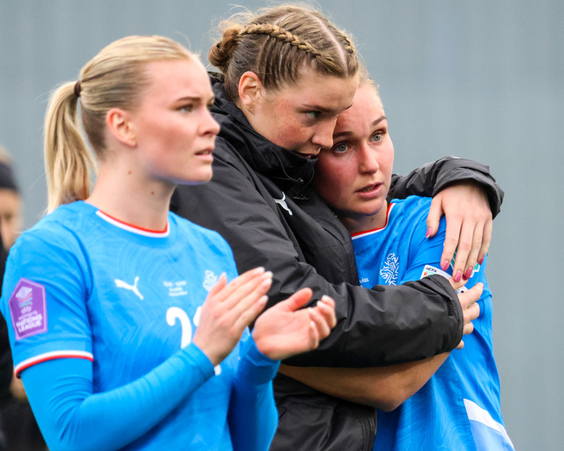 Myndaveisla: Stelpurnar okkar gerðu jafntefli í tíðindamiklum leik