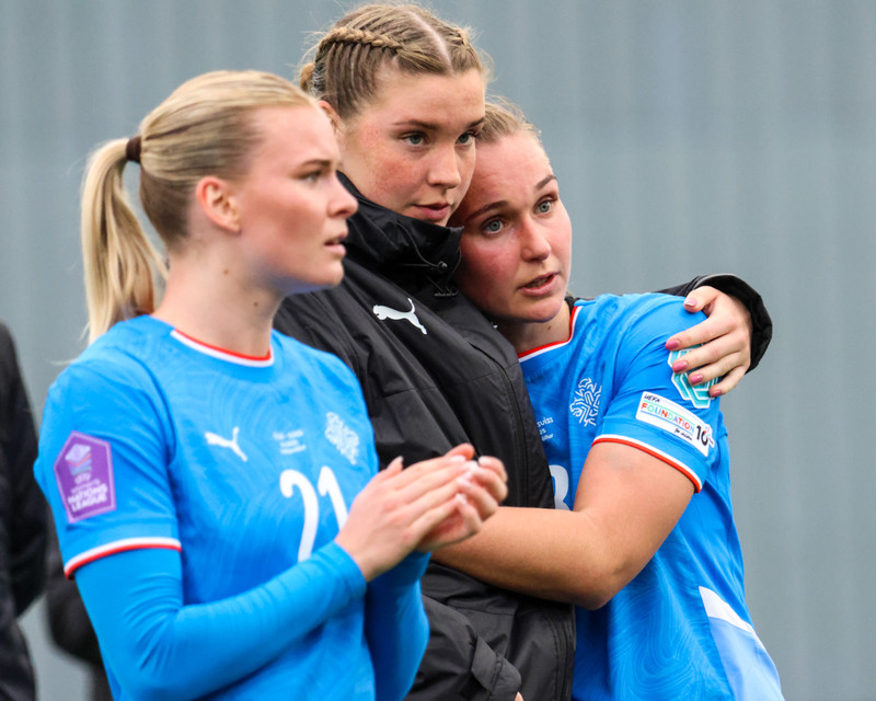 Myndaveisla: Stelpurnar okkar gerðu jafntefli í tíðindamiklum leik