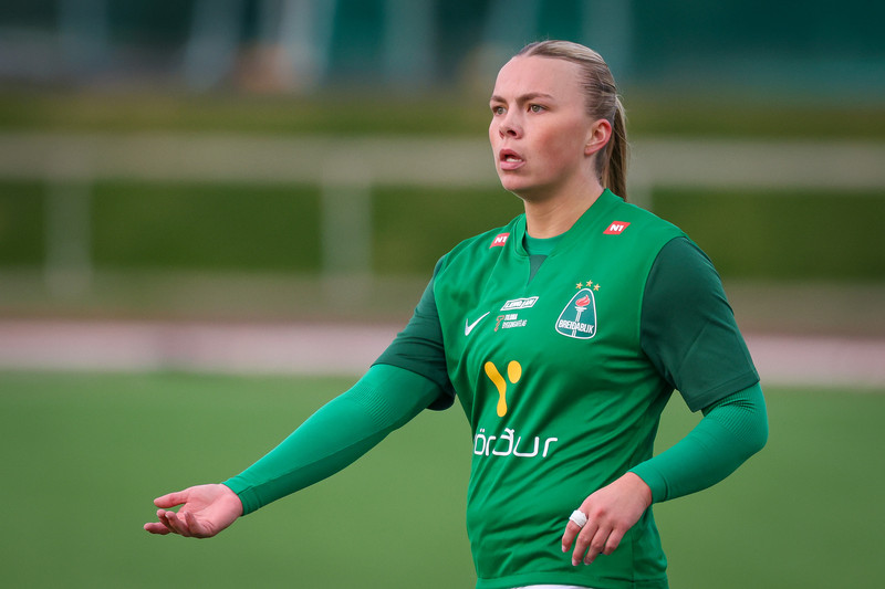 Kristín Dís Árnadóttir kom líka sterk inn á miðju síðasta tímabili.