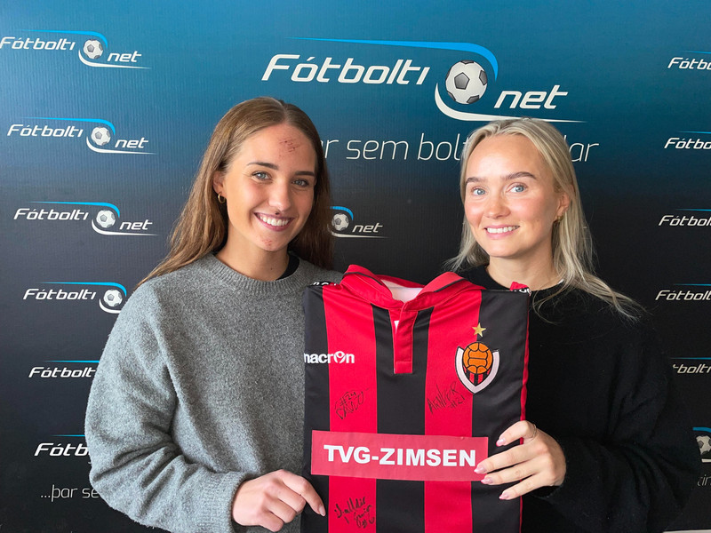 Selma Dögg Björgvinsdóttir og Erna Guðrún Magnúsdóttir, leikmenn Víkinga.