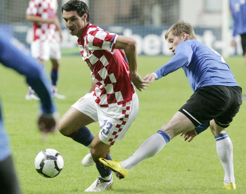 Nikola Pokrivac í leik með króatíska landsliðinu
