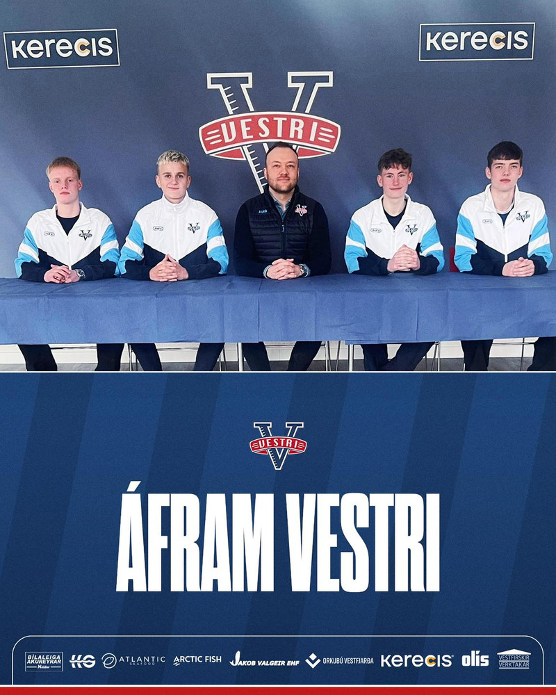 Vestri samdi við fjóra efnilega leikmenn