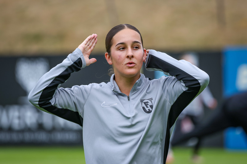 Maya Lauren Hansen kom til FH í vetur. Hún er markahæst í liðinu með fjögur mörk í átta deildarleikjum og eitt mark í tveimur bikarleikjum.