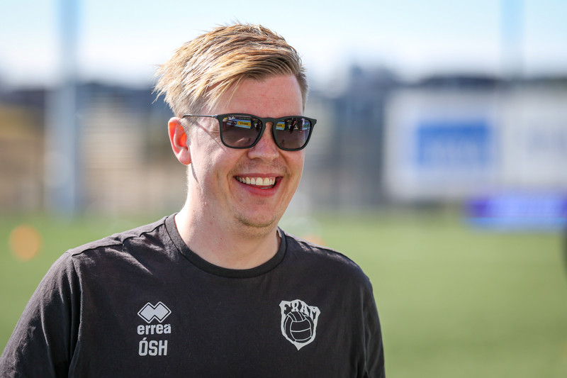 Óskar Smári Haraldsson, þjálfari Fram.