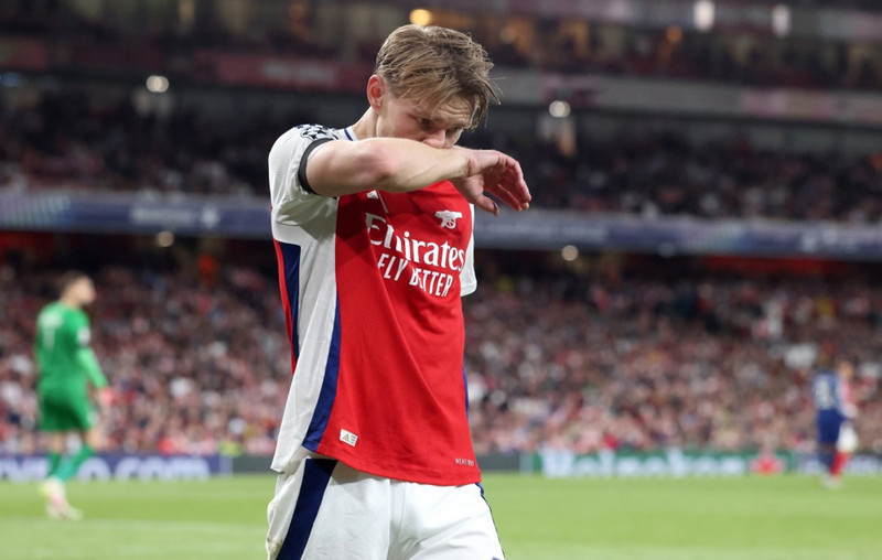 Martin Ödegaard, fyrirliði Arsenal.