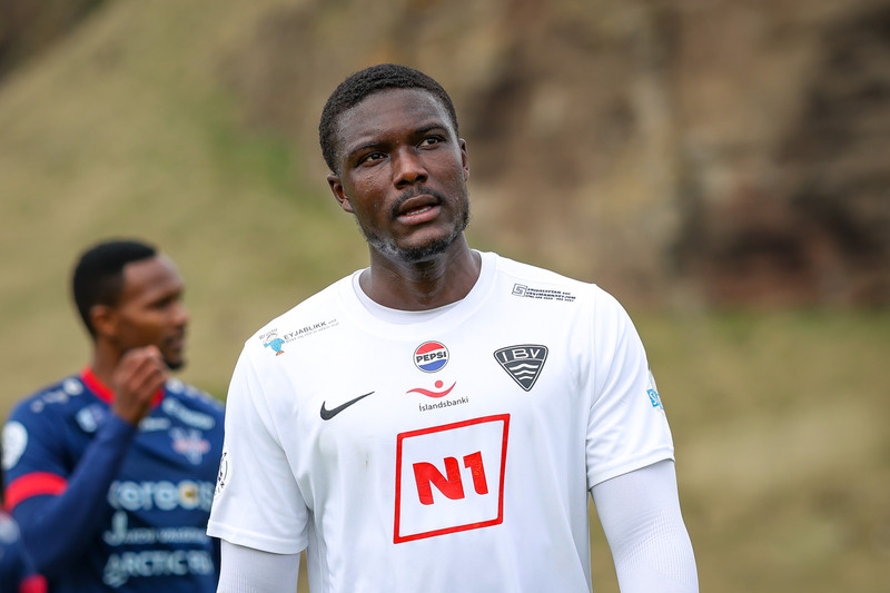 Omar Sowe spilaði mjög vel með ÍBV í upphafi móts.