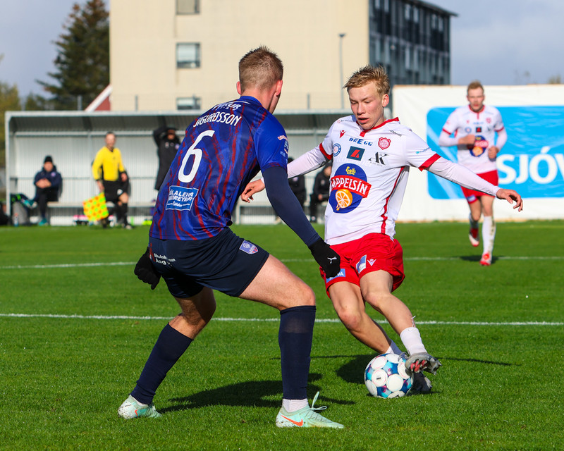 Myndaveisla: Þór vann Leikni í allskonar veðri