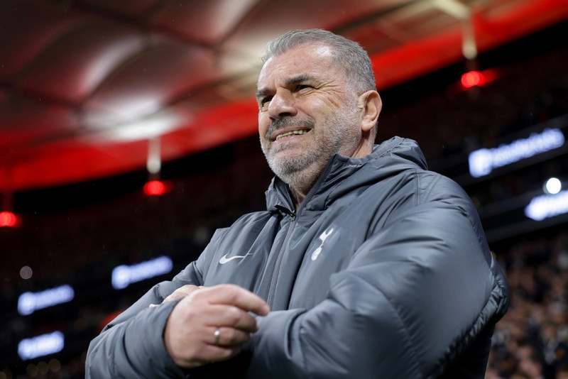 Ange Postecoglou var í tvö tímabil stjóri Tottenham.