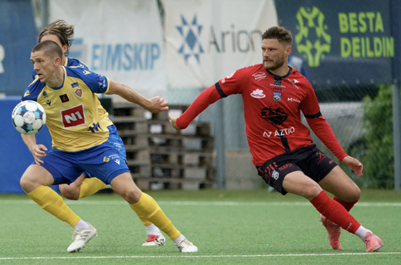 Hans Viktor í leiknum gegn Aftureldingu.