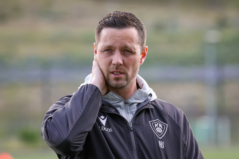 Hallgrímur Jónasson þjálfari KA var nokkuð sáttur með að sækja stig á Kópavogsvöll