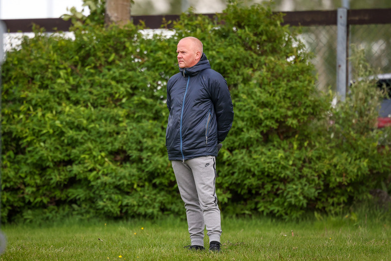 Erlendur Eiríksson fylgist hér með leik Breiðabliks og Víkings.