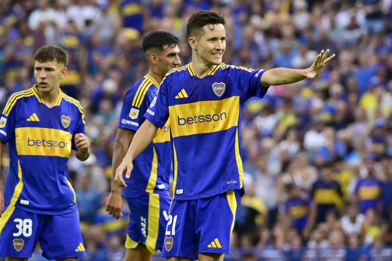Herrera í leik með Boca Juniors.