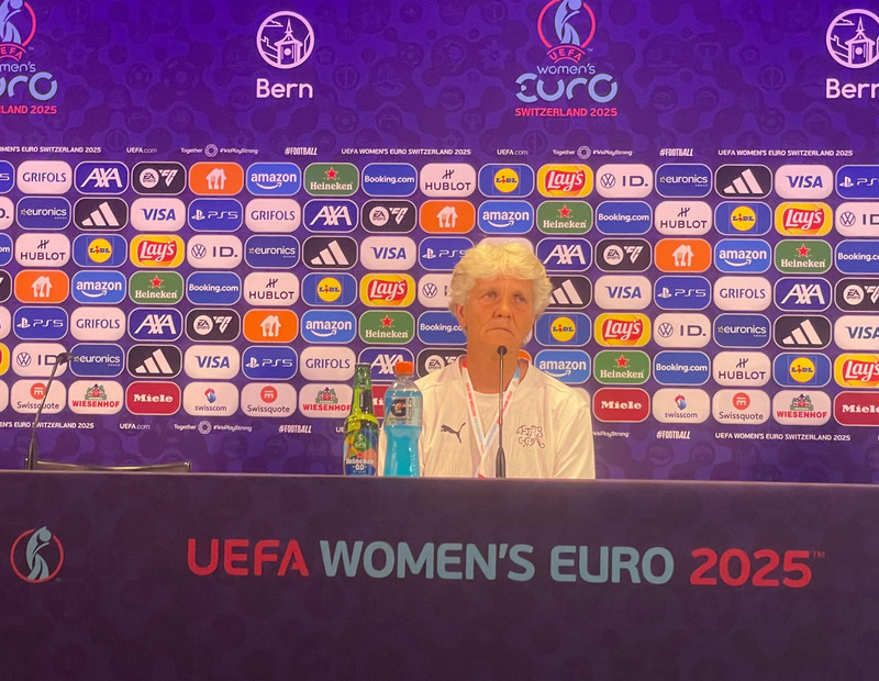 Pia Sundhage, þjálfari Sviss.