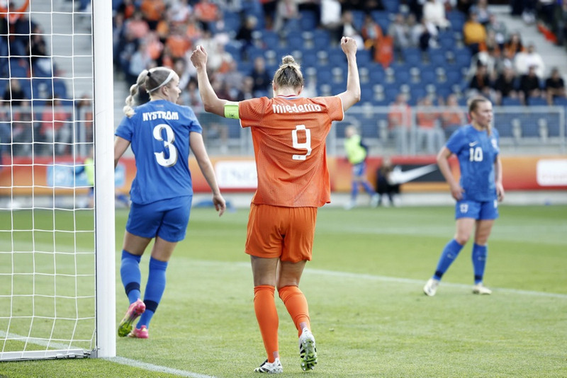Miedema átti ekki sinn besta dag.