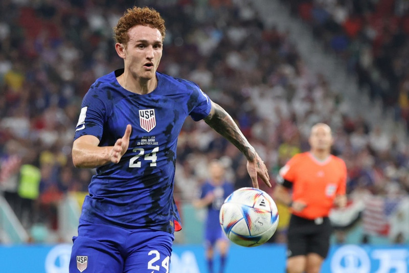 Josh Sargent í leik með bandaríska landsliðinu.