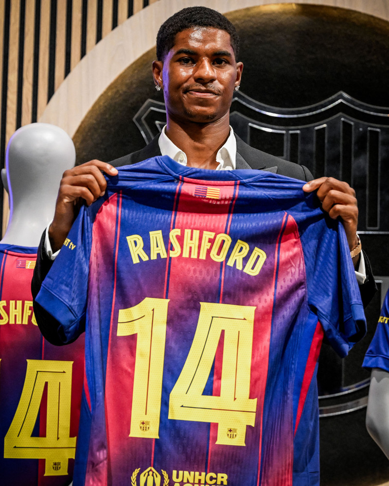 Rashford fór til Barcelona.