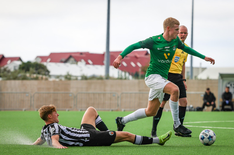 Anton Logi sneri til baka gegn FH á laugardag. Hann er einn af uppöldu leikmönnum Breiðabliks.