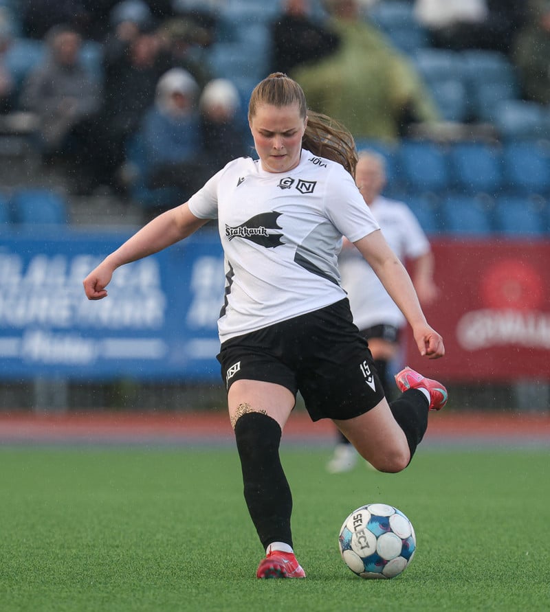 Tinna Hrönn Einarsdóttir skoraði sitt fyrsta mark í Bestu deildinni í sumar þegar Grindavík/Njarðvík vann mikilvægan 2-0 sigur á Fram
