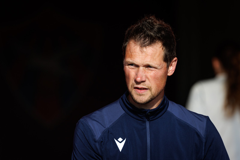 Matthías Guðmundsson Þjálfari Vals var ánægður með sigurinn í dag.