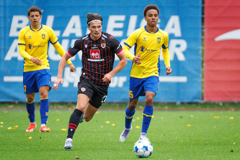 Úr fyrri leik Víkings og Bröndby.