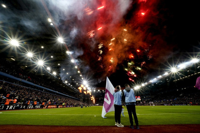 Frá Villa Park í Birmingham.