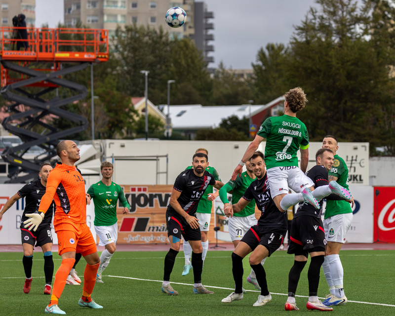 Úr leik Breiðabliks og Zrinjski Mostar í forkeppni Evrópudeildarinnar.