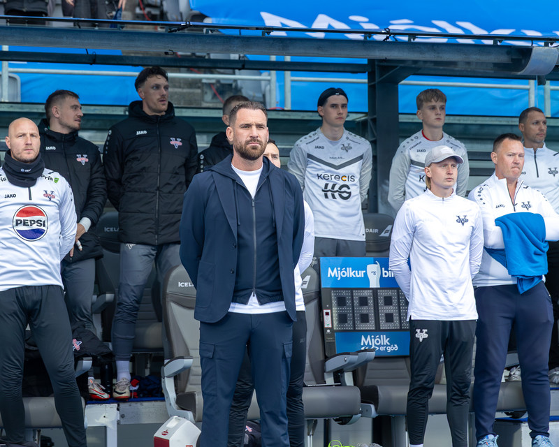Davíð Smári hissa á spurningu fréttamanns