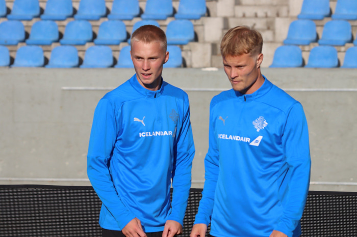 Guðjohnsen bræðurnir Daníel Tristan og Andri Lucas.