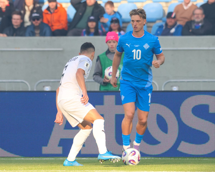 Albert í leiknum gegn Aserum.