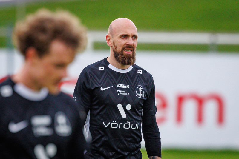 Kiddi rotaðist í úrslitaleik Bestu deildarinnar á síðasta tímabili og var lengi frá eftir það.