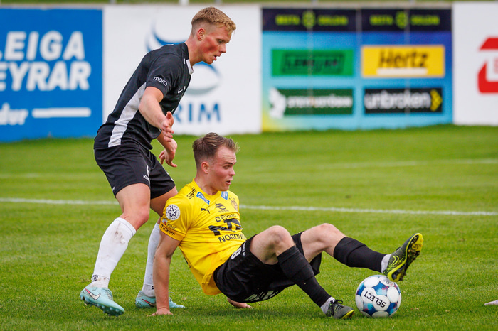 Albert Hafsteinsson í baráttunni.