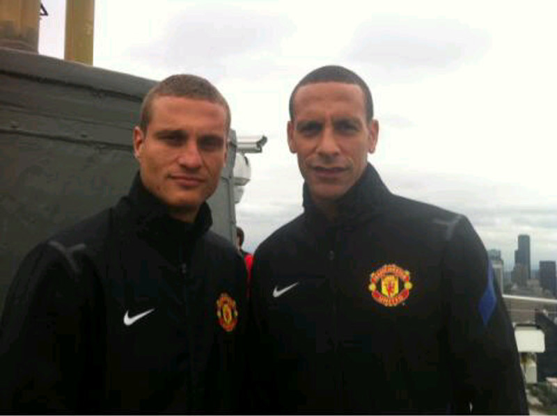 Vidic og Ferdinand.