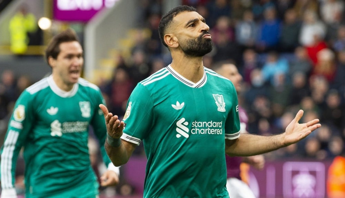 Salah skoraði sitt fyrsta mark fyrir Liverpool í rúman mánuð